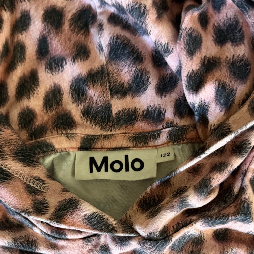 Molo Pink and Black Leopard Print Hoodie - Picture 2 of 4